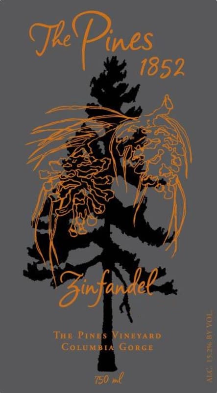 The Pines 1852 Zinfandel 2010 Front Label