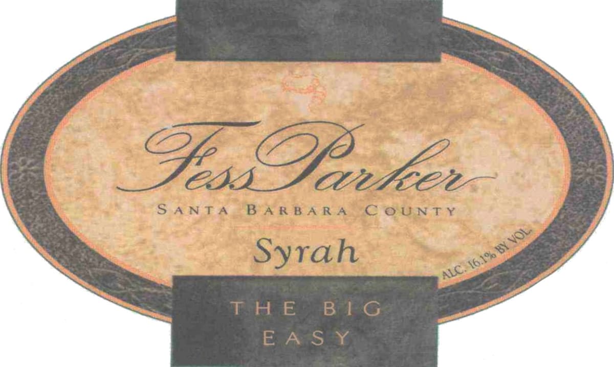Fess Parker The Big Easy 2005 Front Label