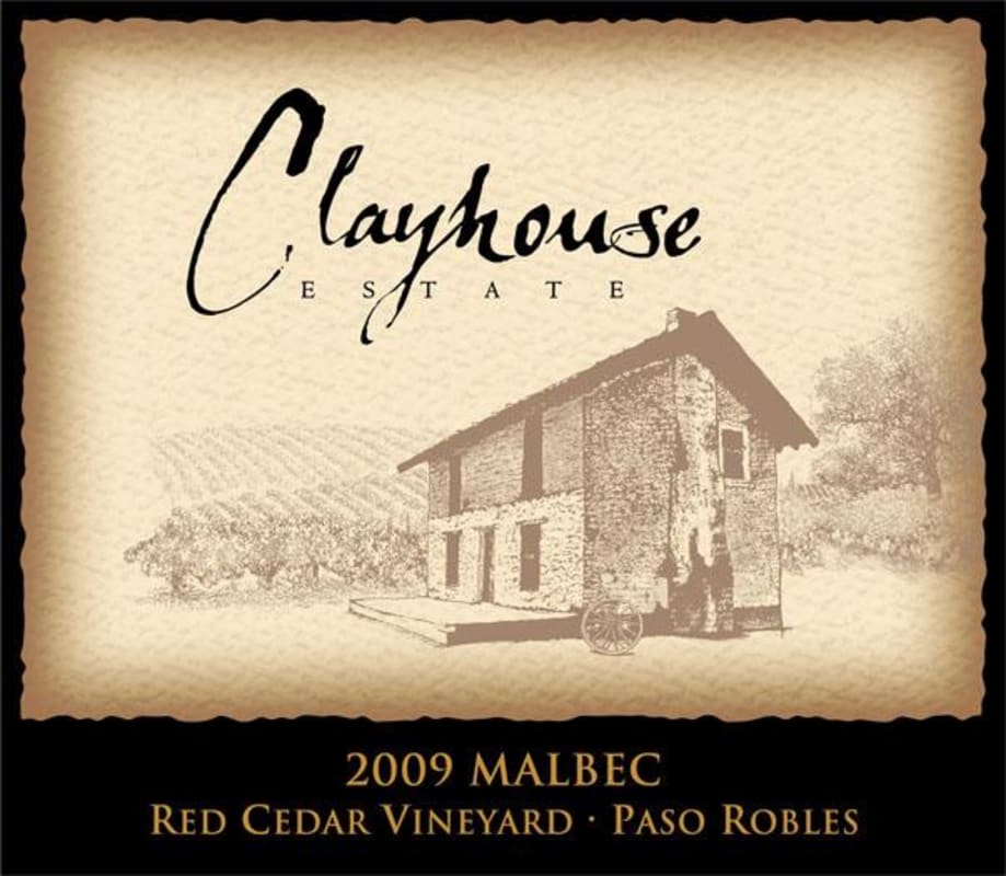 Clayhouse Red Cedar Vineyard Malbec 2009 Front Label