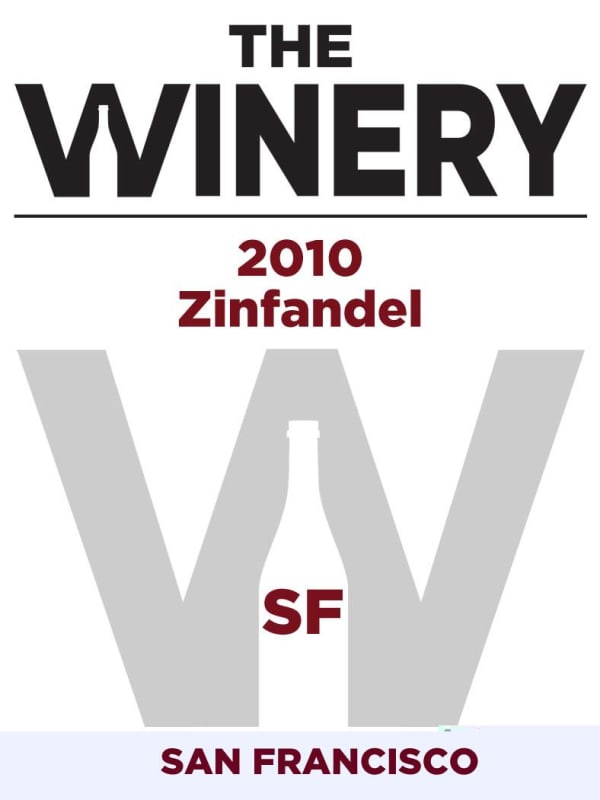 The Winery SF Zinfandel 2010 Front Label