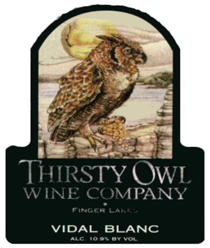 Thirsty Owl Wine Company Vidal Blanc 2013 Front Label
