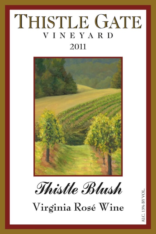 Thistle Gate Vineyard Thistle Blush 2011 Front Label