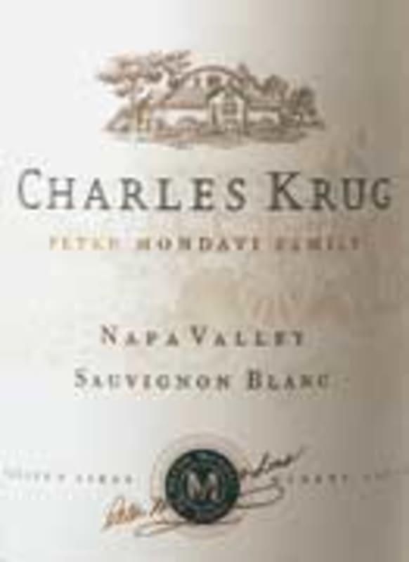 Charles Krug Sauvignon Blanc 2002 Front Label