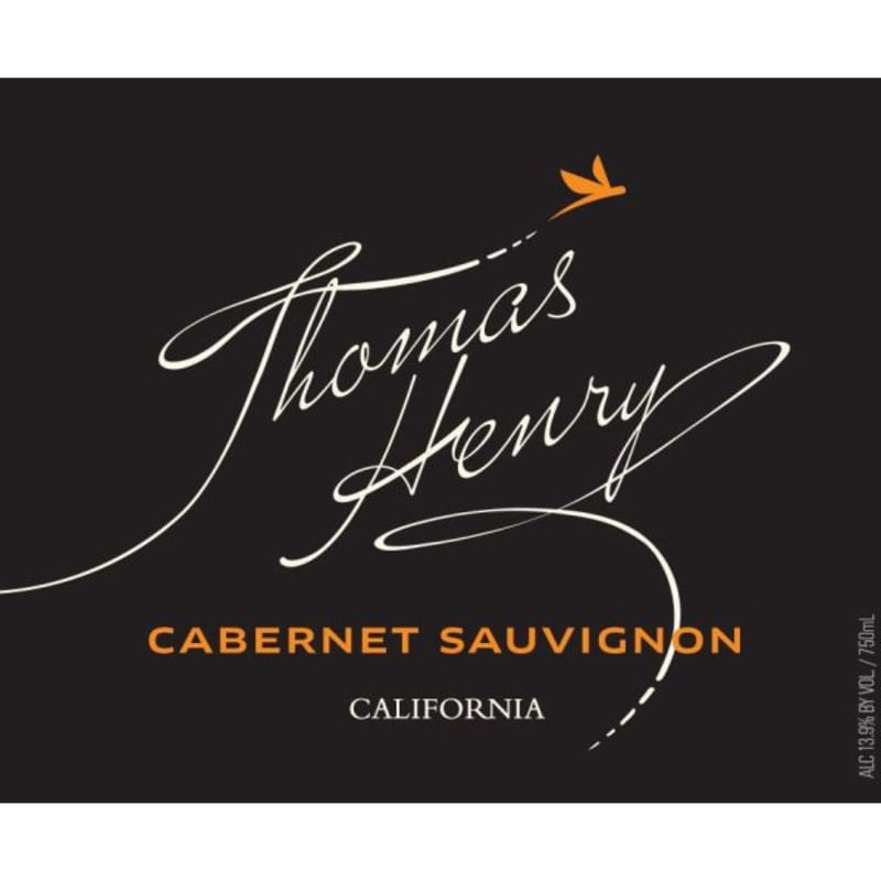 Thomas Henry Wines Cabernet Sauvignon 2013 Front Label