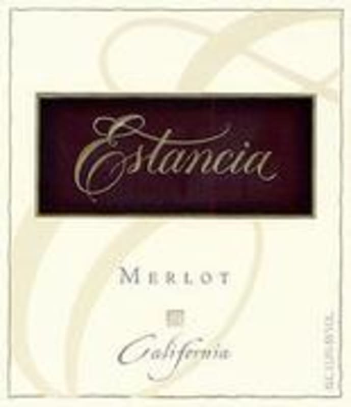 Estancia Merlot 2001 Front Label