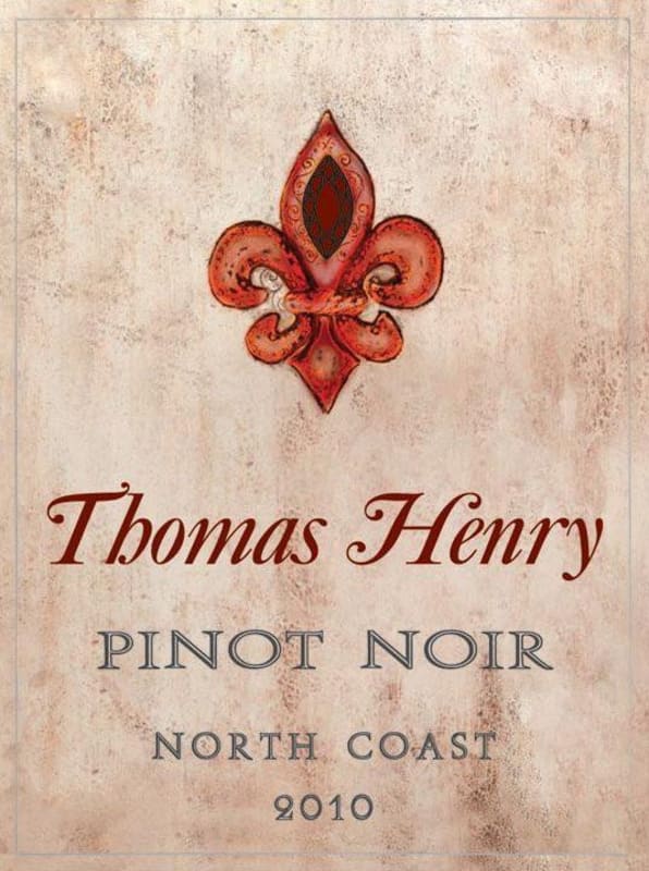 Thomas Henry Wines Pinot Noir 2010 Front Label