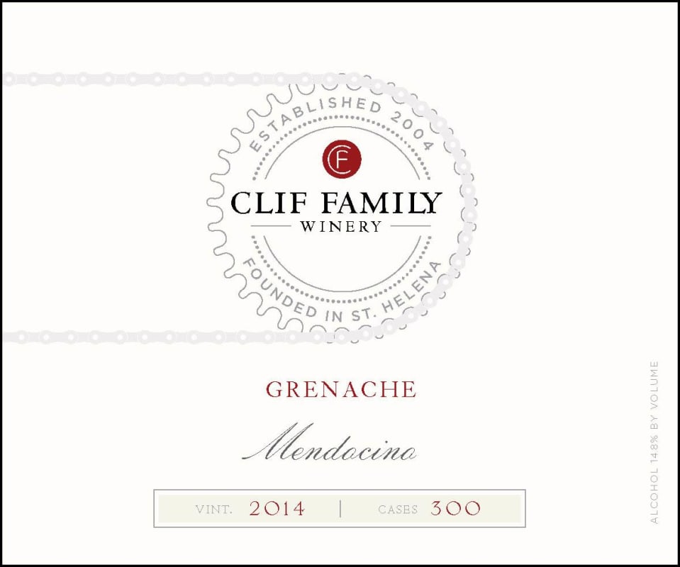 Clif Family Winery Grenache 2014 Front Label