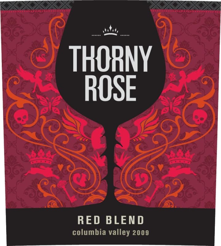 Thorny Rose Wines Red Blend 2009 Front Label
