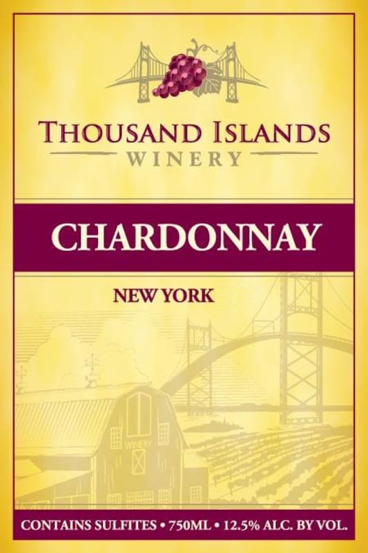 Thousand Islands Winery Chardonnay 2013 Front Label