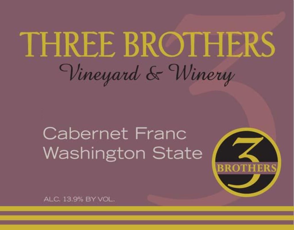 Three Brothers Vineyard and Winery Cabernet Franc 2013 Front Label
