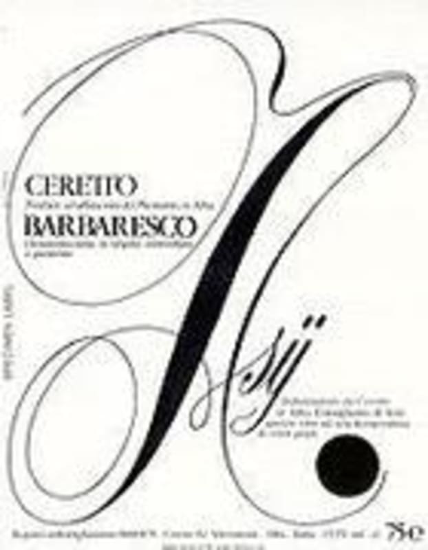 Ceretto Barbaresco 1999 Front Label