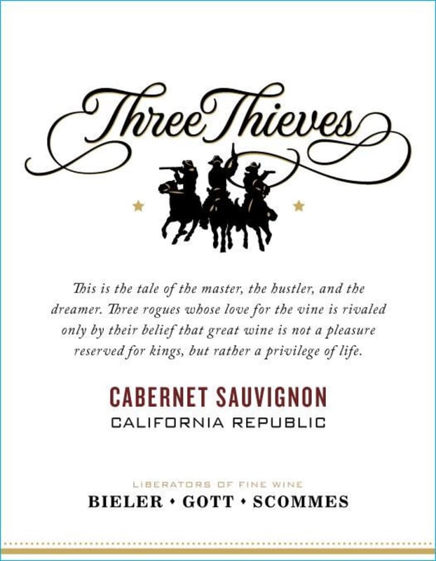Three Thieves California Republic Cabernet Sauvignon 2014 Front Label