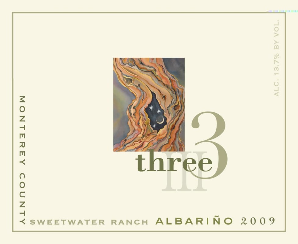 Three Wine Company Sweetwater Ranch Albarino 2009 Front Label