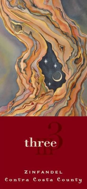 Three Wine Company Red Label Zinfandel 2012 Front Label