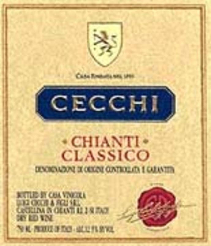 Cecchi Chianti Classico 2001 Front Label