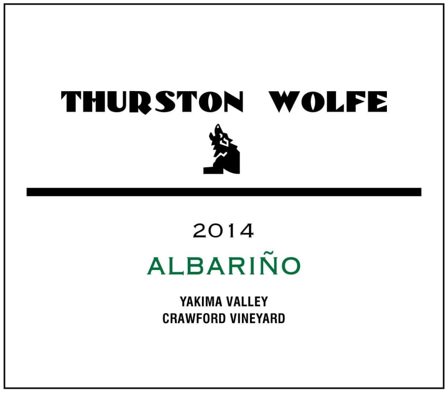 Thurston Wolfe Albarino 2014 Front Label