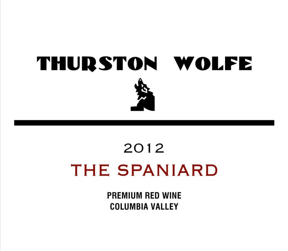 Thurston Wolfe The Spaniard 2012 Front Label