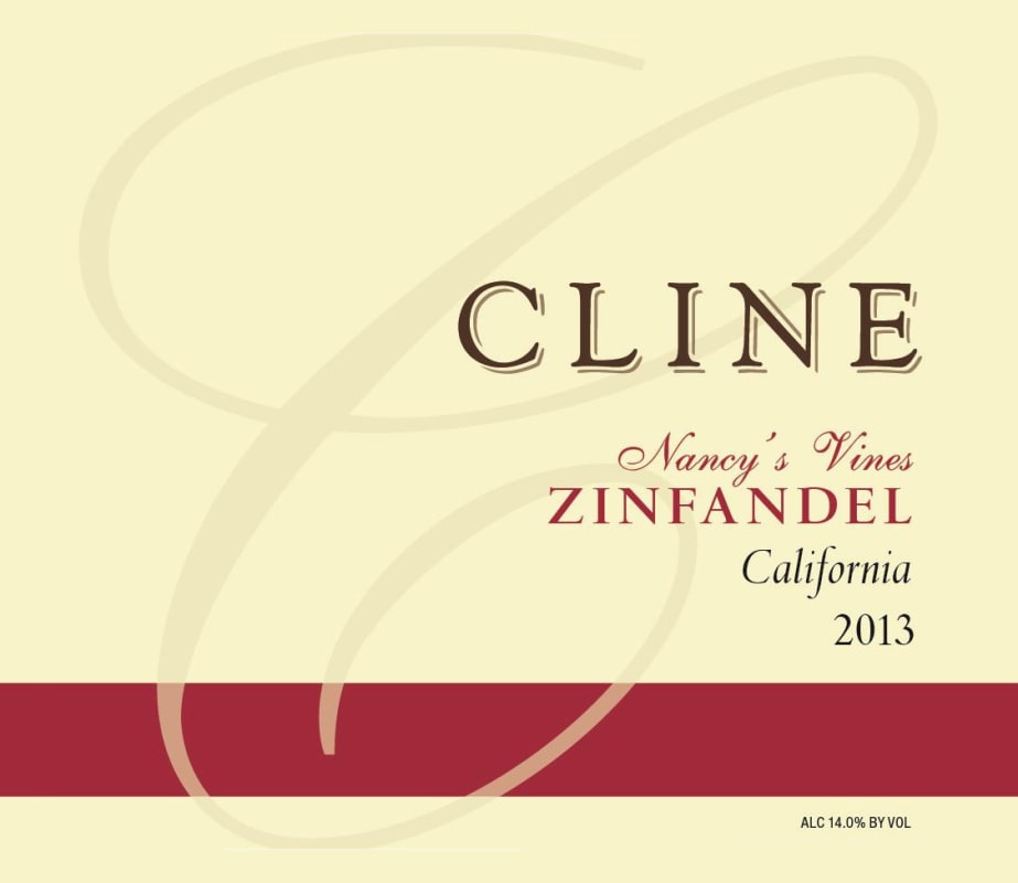 Cline Nancy's Vines Zinfandel 2013 Front Label