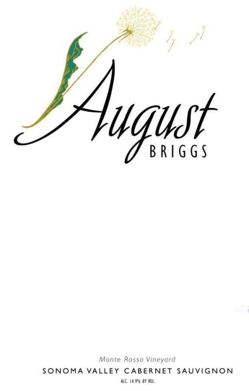 August Briggs Monte Rosso Vineyard Cabernet Sauvignon 2008 Front Label