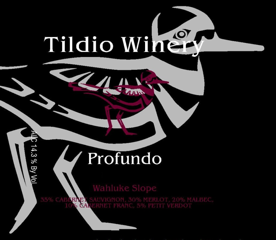 Tildio Winery Profundo 2007 Front Label