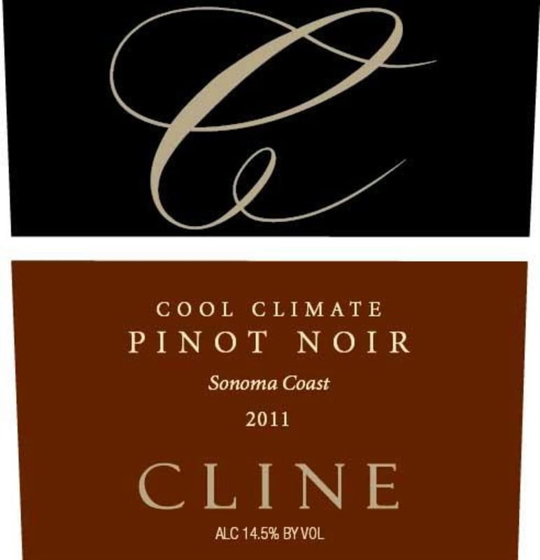 Cline Cool Climate Pinot Noir 2011 Front Label