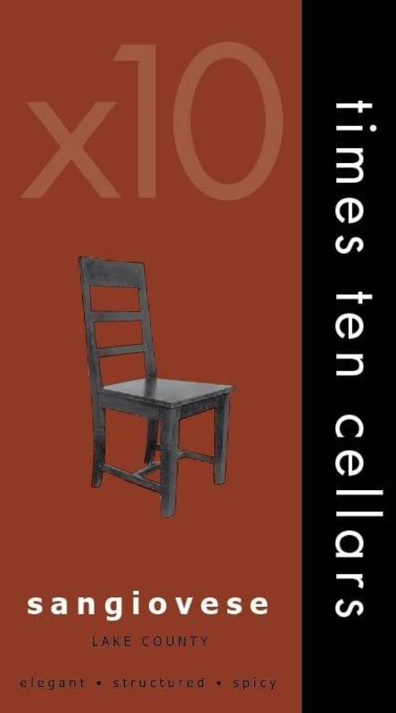 Times Ten Cellars Sangiovese 2012 Front Label