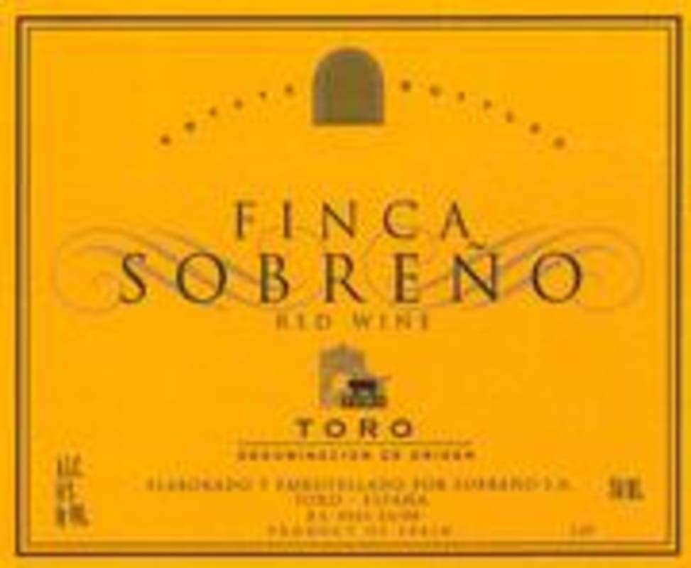 Finca Sobreno Crianza Toro 2000 Front Label
