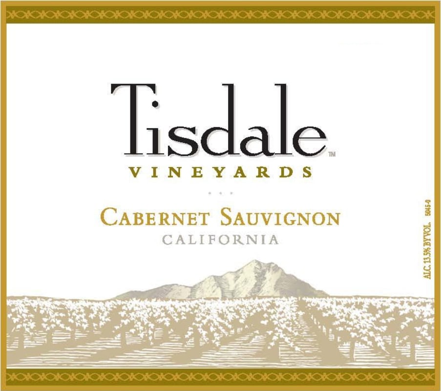 Tisdale Cabernet Sauvignon 2012 Front Label