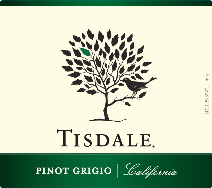 Tisdale Pinot Grigio Front Label