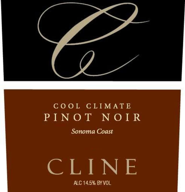Cline Cool Climate Pinot Noir 2014 Front Label