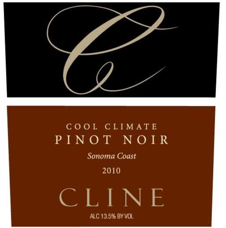 Cline Cool Climate Pinot Noir 2010 Front Label