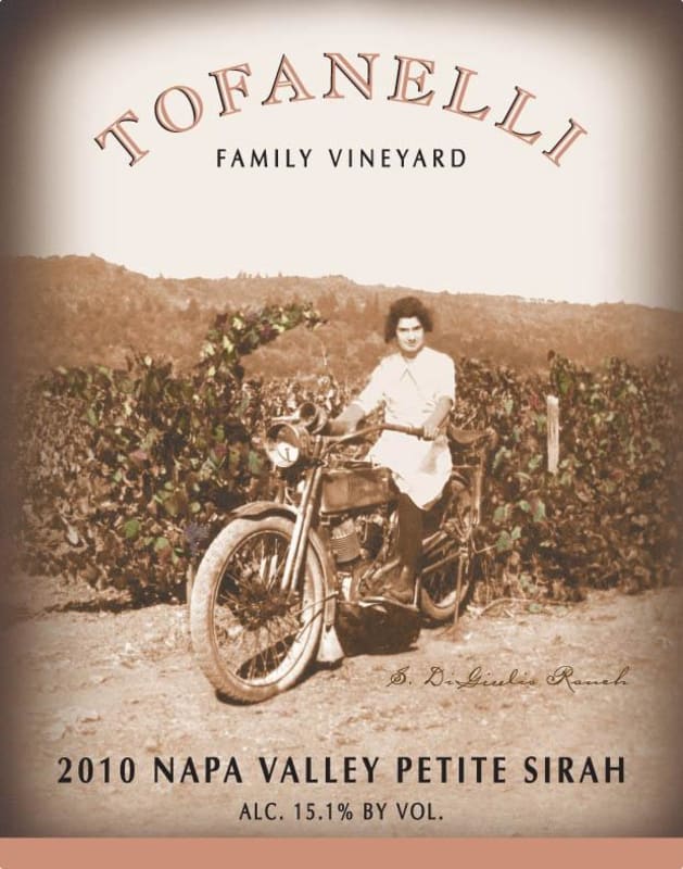 Tofanelli Family Vineyard Petite Sirah 2010 Front Label