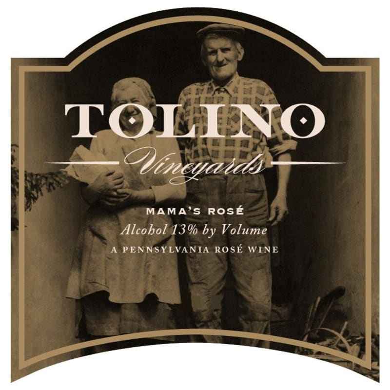 Tolino Vineyards Mama's Rose Semi Dry 2015 Front Label
