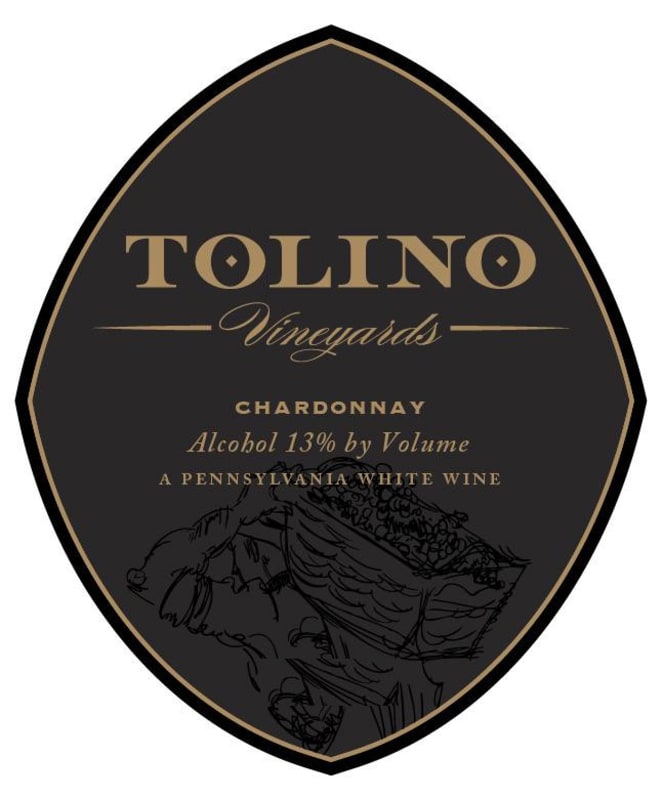 Tolino Vineyards Dry White Chardonnay 2013 Front Label