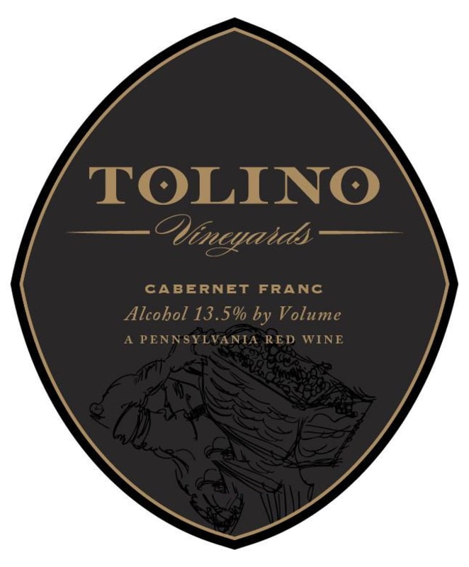 Tolino Vineyards Dry Red Cabernet Franc 2014 Front Label