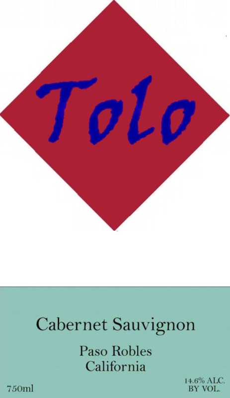 Tolo Cellars Cabernet Sauvignon 2012 Front Label