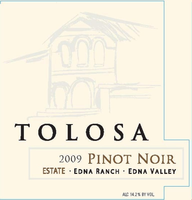 Tolosa Winery Estate Pinot Noir 2009 Front Label