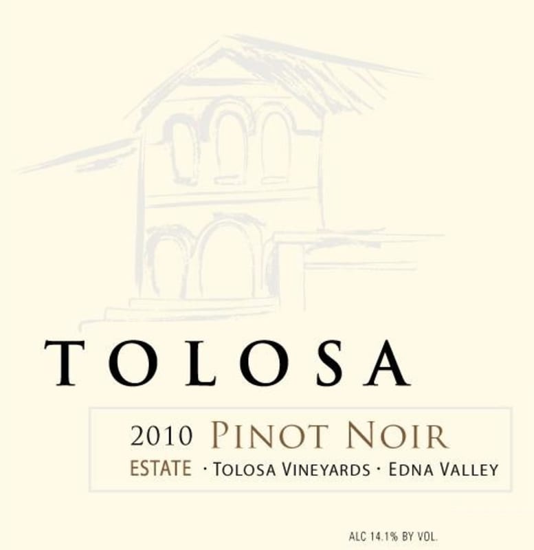 Tolosa Winery Estate Pinot Noir 2010 Front Label