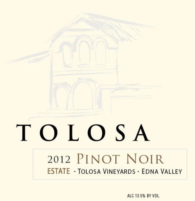 Tolosa Winery Estate Pinot Noir 2012 Front Label