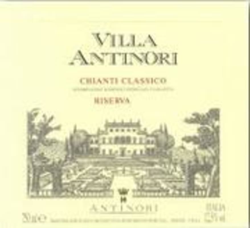 Marchesi Antinori Villa Antinori Chianti Classico Riserva 1996 Front Label