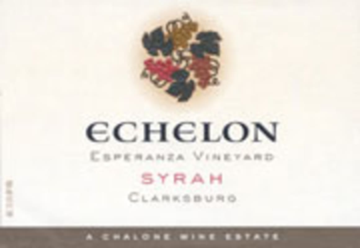 Echelon Syrah 2001 Front Label