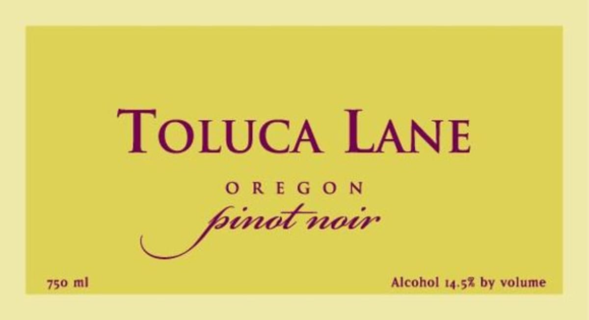 Toluca Lane Vineyard Pinot Noir 2013 Front Label