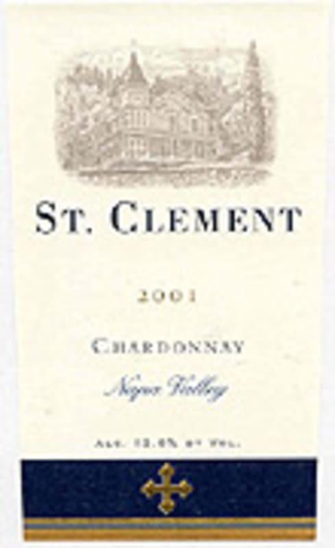 St. Clement Chardonnay 2001 Front Label