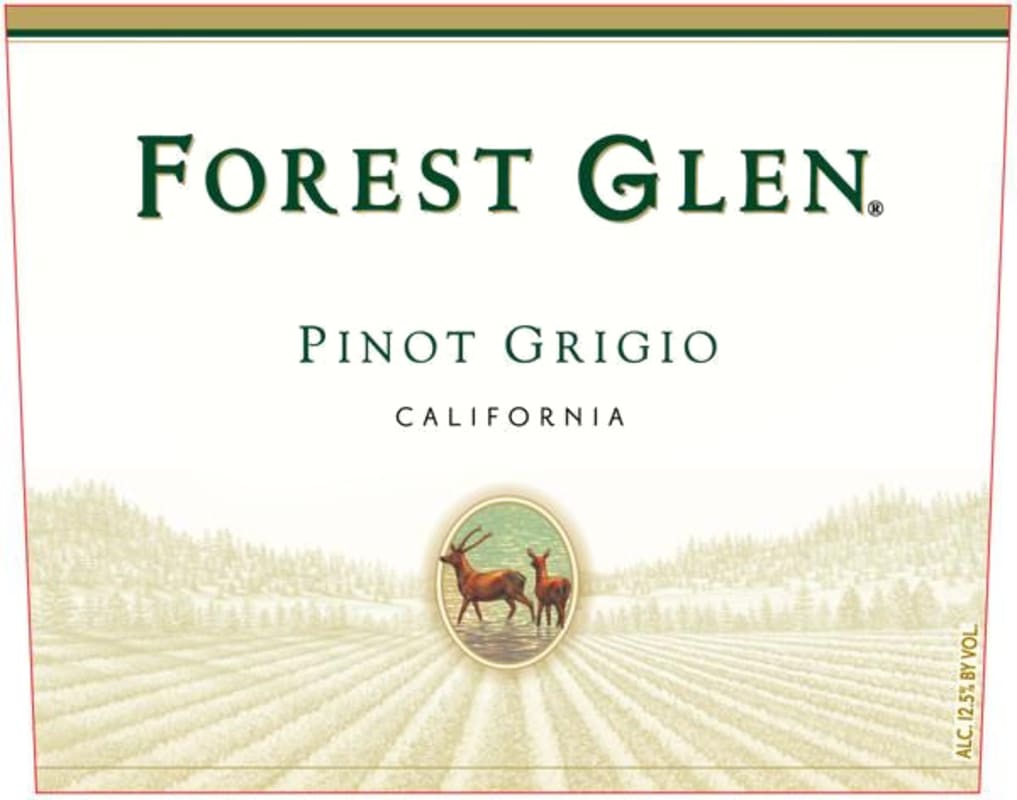 Forest Glen Pinot Grigio 2015 Front Label