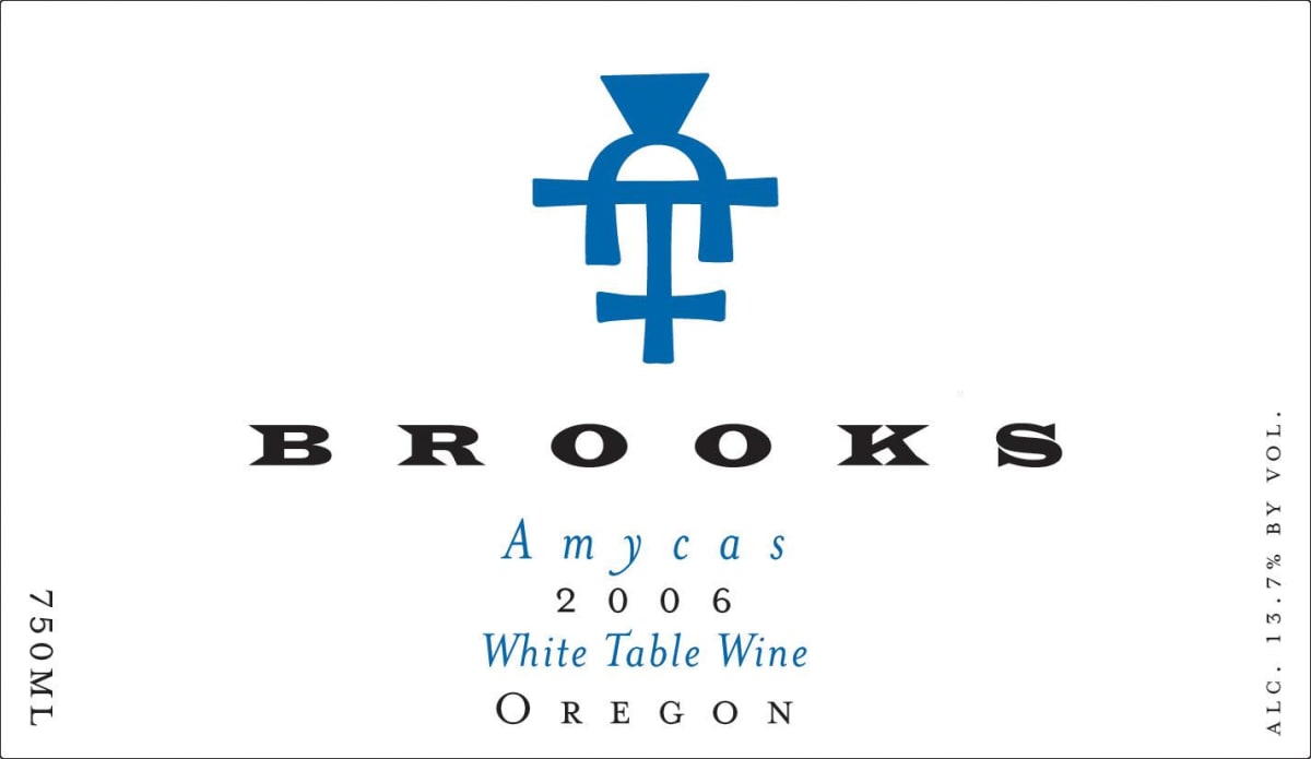Brooks Amycas White Blend 2006 Front Label