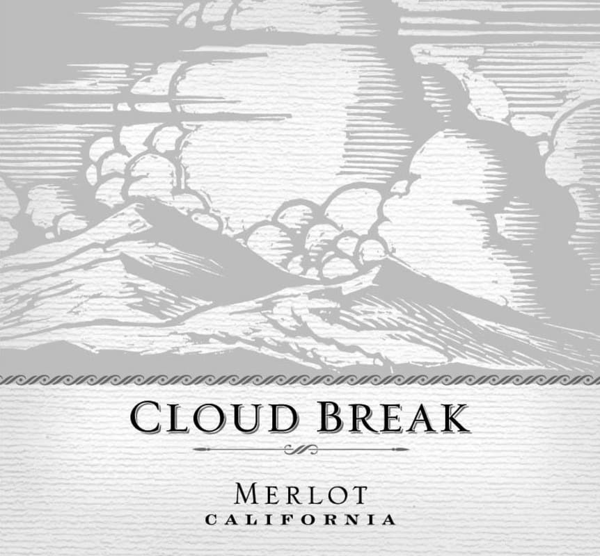 Cloud Break Merlot 2015 Front Label