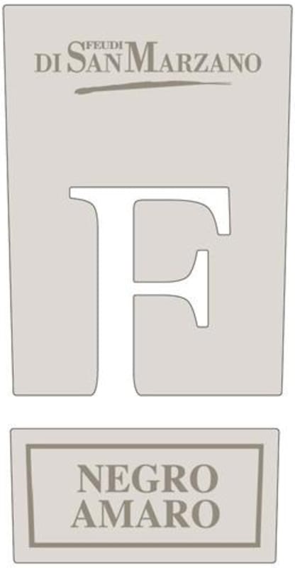 Cantine San Marzano F Negroamaro 2016 Front Label