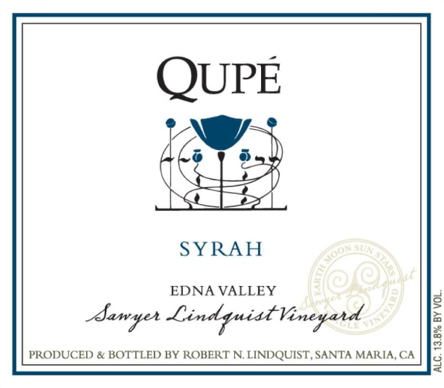 Qupe Sawyer Lindquist Vineyard Syrah 2013 Front Label