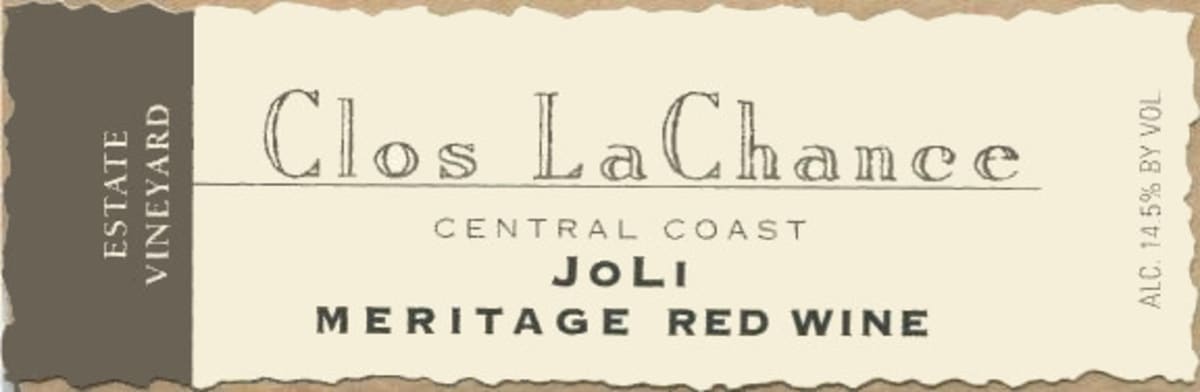 Clos LaChance Joli Meritage 2014 Front Label