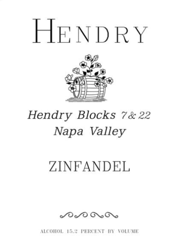 Hendry Block 7 and 22 Zinfandel 2010 Front Label